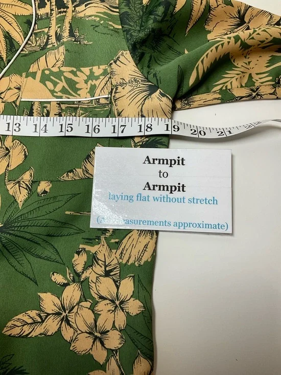 Topshop Olive Green Floral Double-Breasted Jacket Size 4 - Picture 5 of 9